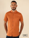 Linen Cotton Short Sleeve Shirt EMSACS0623LCSS