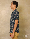 Linen Cotton Shirt (Cut-away Collar) EMSACS0681LCSS