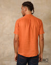 Linen Cotton Short Sleeve Shirt EMSACS0670LCSS