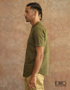 Linen Cotton Short Sleeve Shirt EMSACS0670LCSS